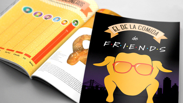 Libro con recetas de cocina de la serie Friends