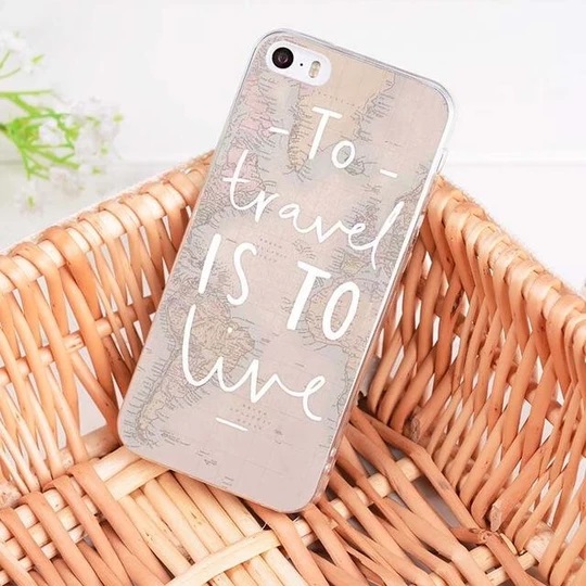 Case para celular con diseños de viaje