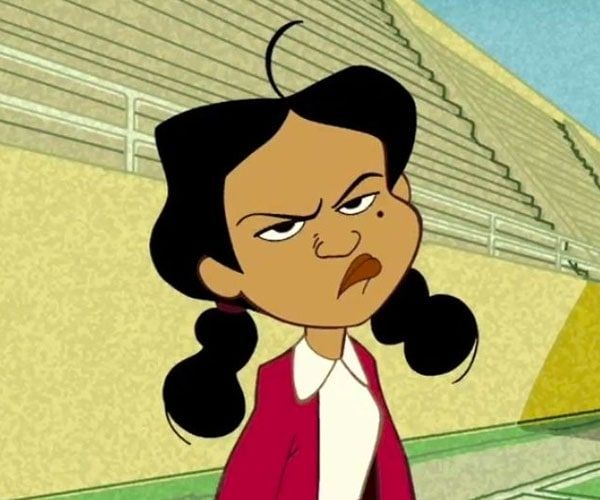 Penny Proud haciendo muecas, caricatura La familia Proud