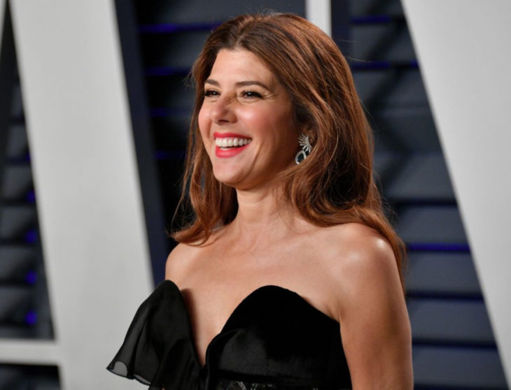 Marisa Tomei con vestido negro