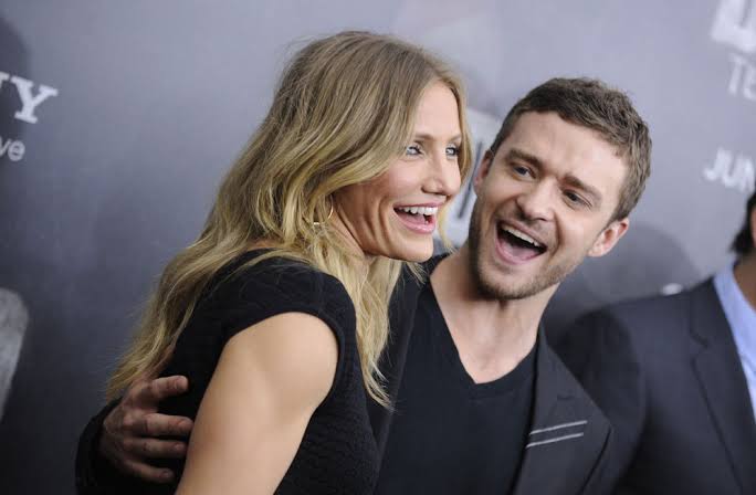 Cameron Diaz y Justin Timberlake en la premiere de Bad Teacher