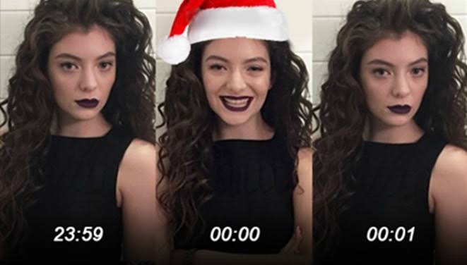 Lorde sonriendo y seria para una sesión de fotos