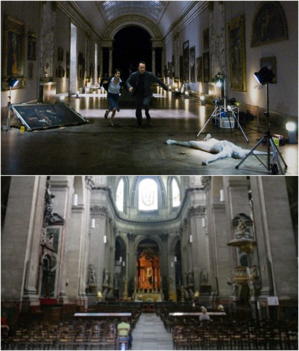 Iglesia de Saint-Sulpice como locación en la película El código Da Vinci