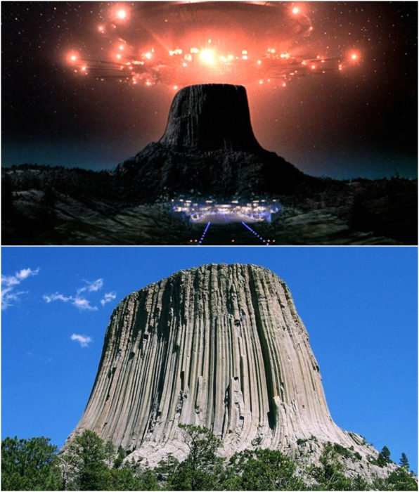 Monumento nacional de la Torre del Diablo locación de la película Encuentros del tercer tipo 