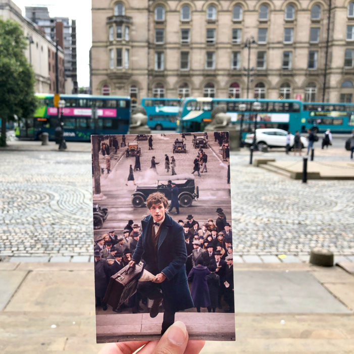 Andrea David viaja fotografiando locaciones de películas; Animales fantásticos y dónde encontrarlos, Newt Scamander, Eddie Redmayne