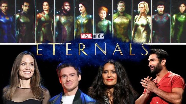 Elenco de la película The Eternals con Angelina Jolie y Salma Hayek