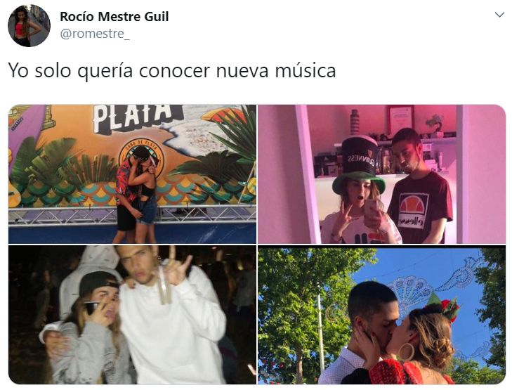 Historia en Twitter con el hastag Yo solo quería, de parejas que se conocieron de manera inusual