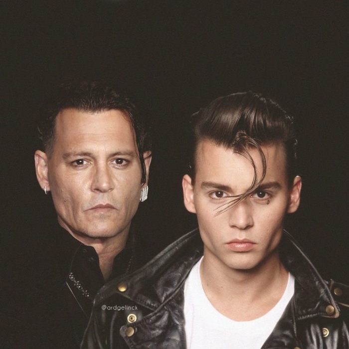 Johnny Depp de joven y adulto por Ard Gelinck