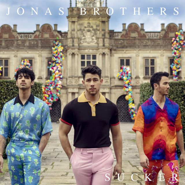 Portada del disco de los Jonas Brothers llamada Sucker 
