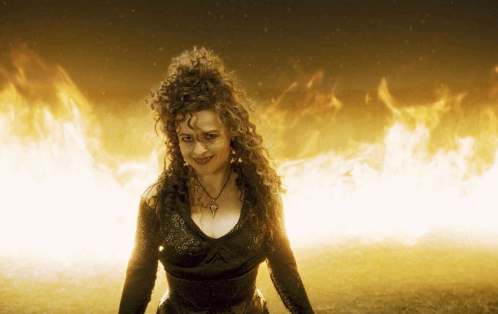 actriz helena bonham carter como bellatriz lestrange en harry potter
