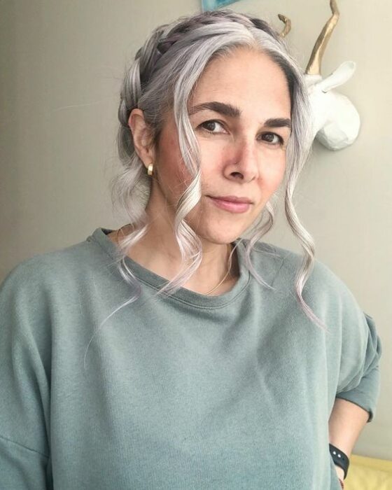 Peinados para cabellos con canas