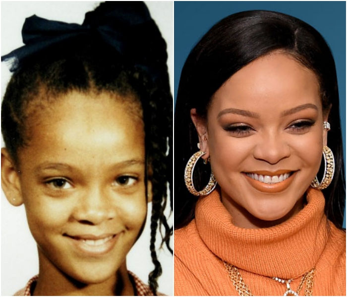 rihanna cuando era una niña