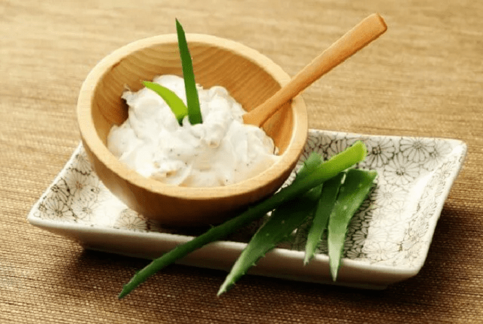 Mascarilla para cabello de aloe vera y aceite de coco