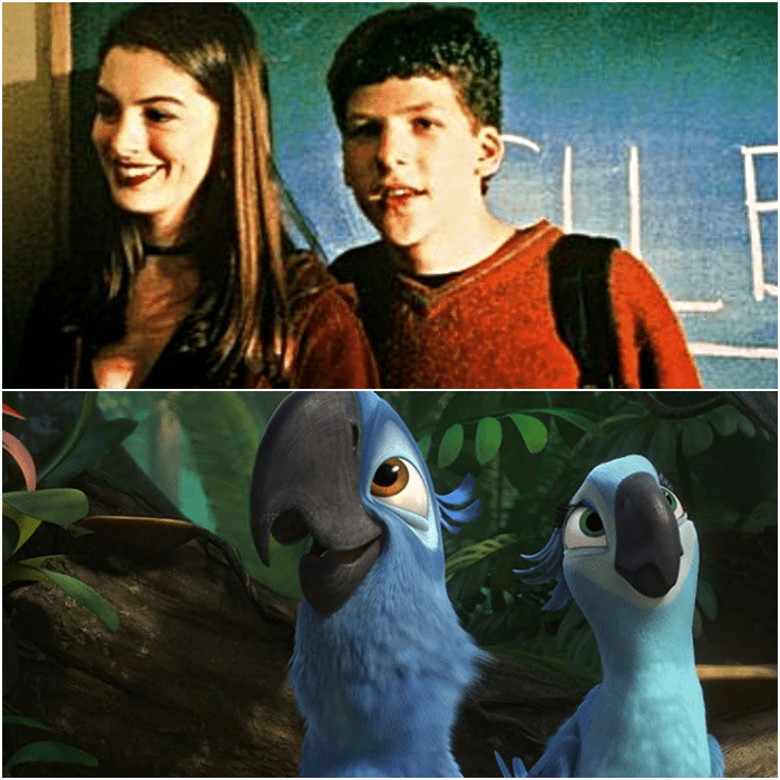 Jesse Eisenberg y Anne Hathaway