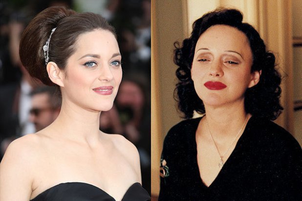 Marion cotillard en el papel de Edith Piaf vs como se ve realmente