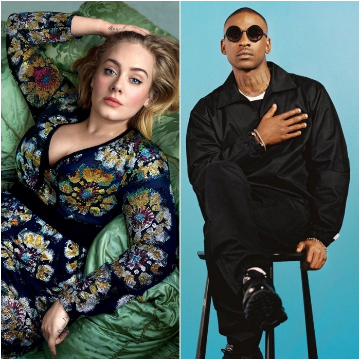 Cantante británica Adele y el rapero de grime Skepta