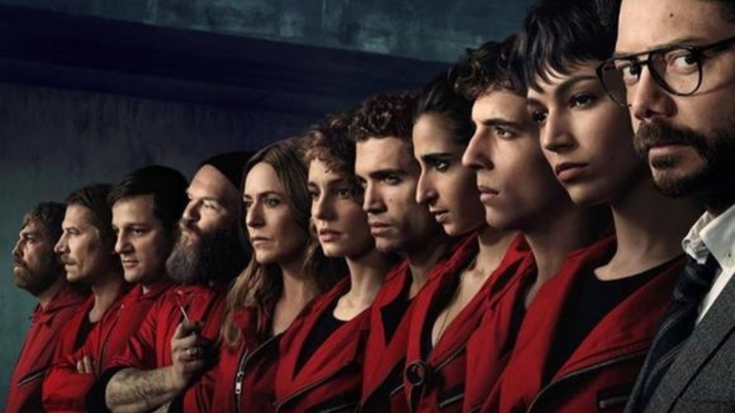Poster de la quinta temporada de La casa de papel