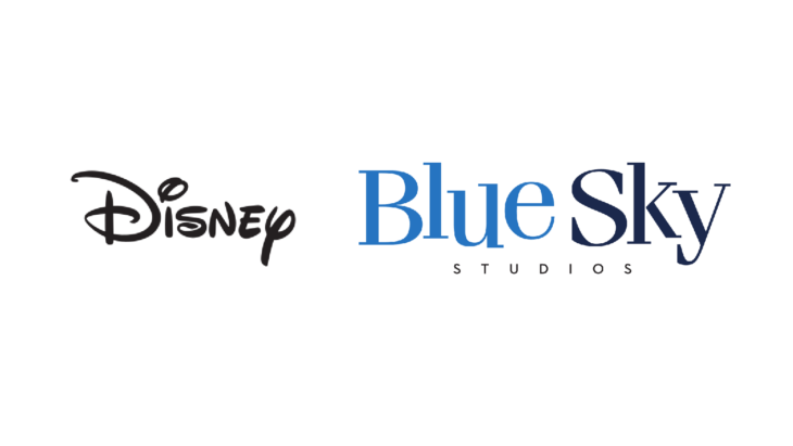 logotipo de Disney junto al logotipo de Blue Sky Studios