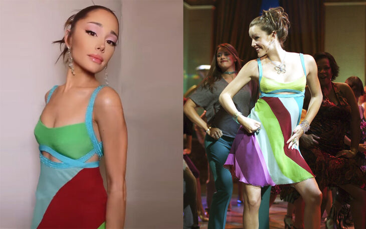 Ariana Grande recreando el icónico look de Jennifer Garner en 'Si tuviera 30'