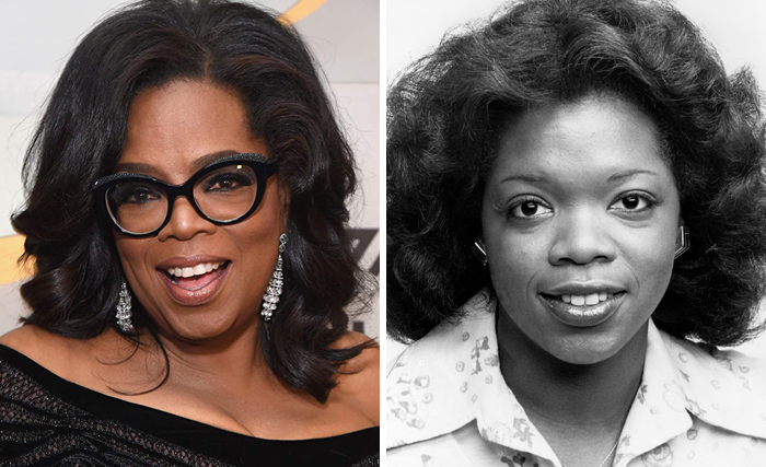 Oprah Winfrey en la etapa adulta y en su juventud