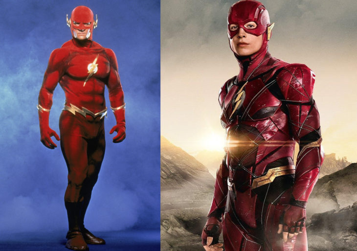 Flash antes y después de su aparición en televisión vs en la película