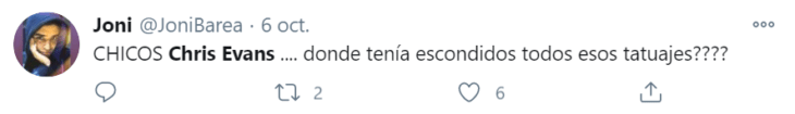 Tuits sobre Chris Evans