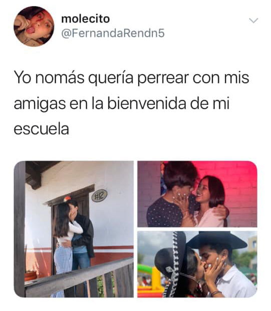 Historia en Twitter con el hastag Yo solo quería, de parejas que se conocieron de manera inusual