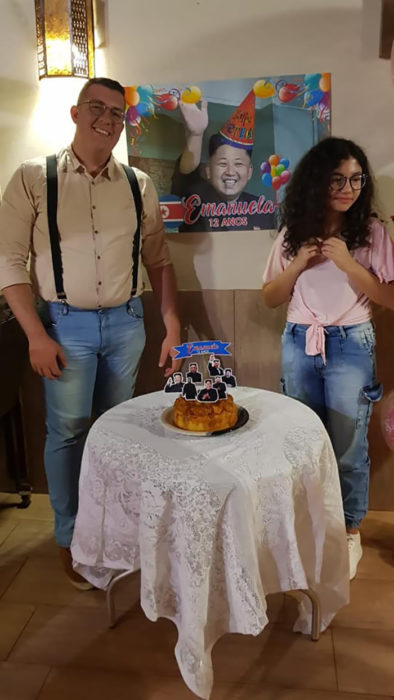Broma fiesta sorpresa de Kim jong