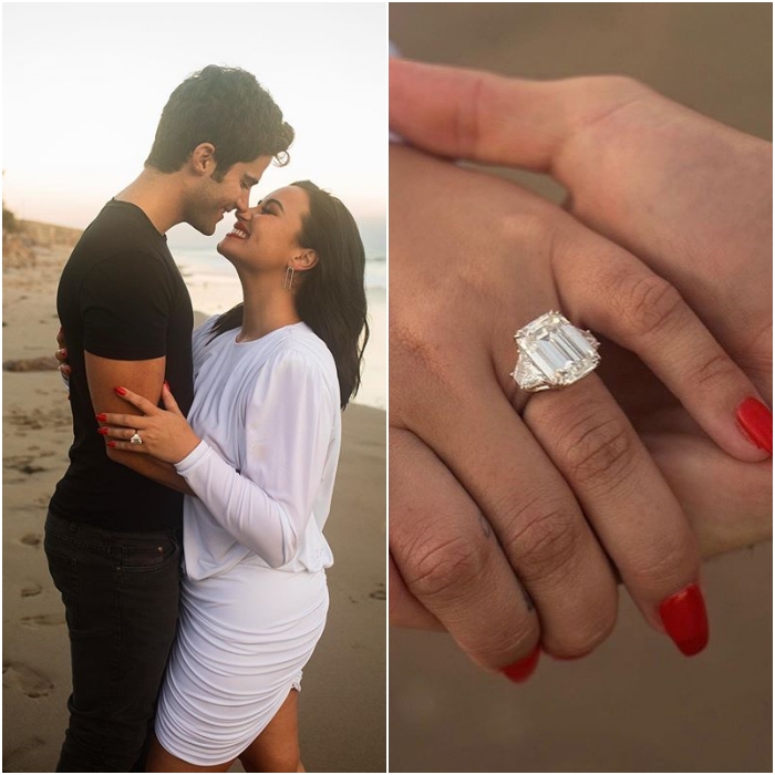 demi lovato y max ehrich anuncian su compromiso