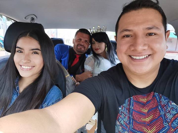 Andre y Gustavo en el Uber