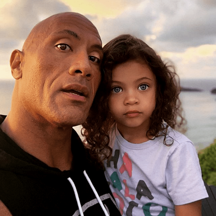 dwayne the rock johnson y su hija