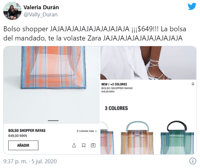 Memes bolso shopper Zara