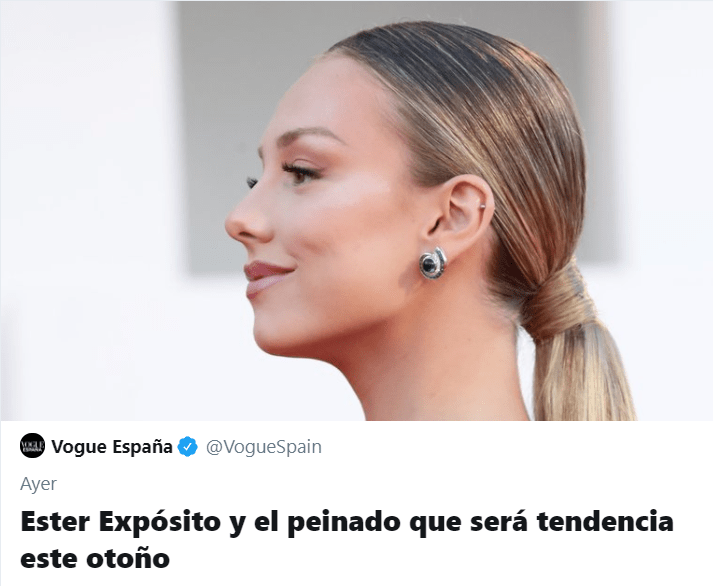 Tuits y memes de Ester Expósito y su coleta baja