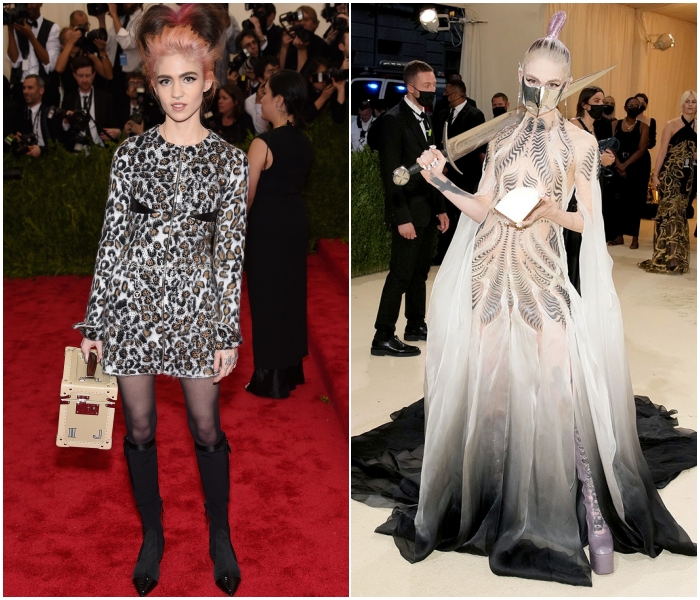 Grimes en 2015 Vs. 2021