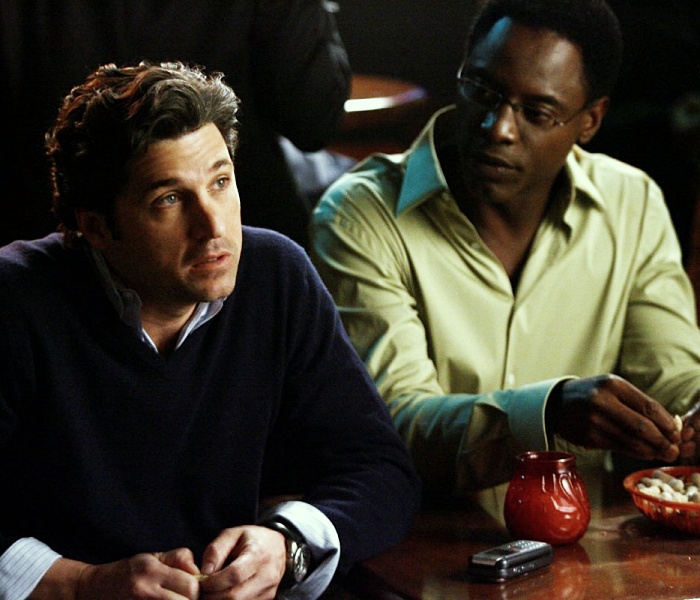 escenas de Grey's Anatomy con Patrick Dempsey y Ellen Pompeo