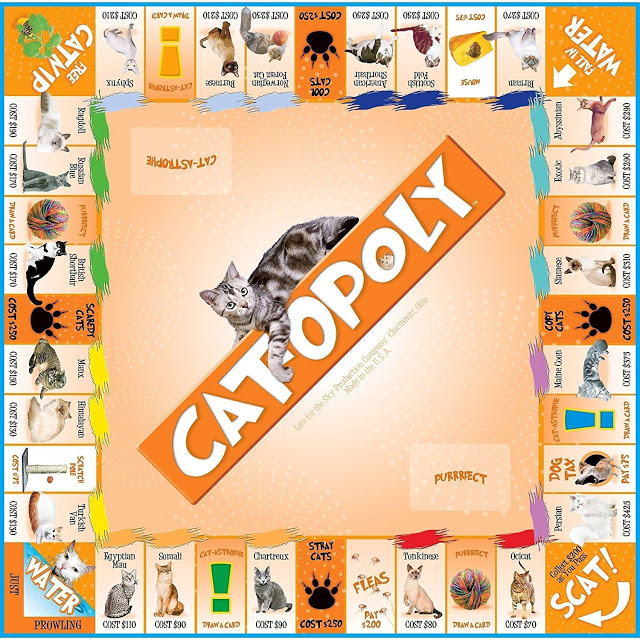 Juego de mesa Cat Opoly para jugar Monopoly pero con gatitos
