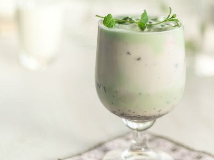 Chocolate blanco y menta