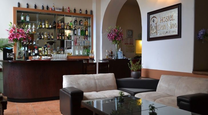 Recepción del Hotel don Nino en Oaxaca