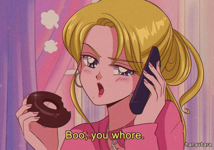 Artista hanavbara ilustra personajes al estilo de Sailor Moon; Regina George de Chicas pesadas