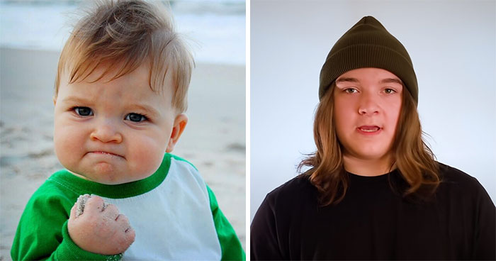 Antes y después del niño enojado del meme 