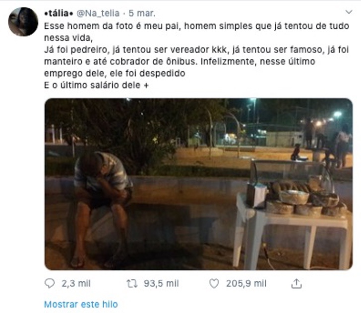 Hombre en redes sociales llorando porque su negocio no progresó