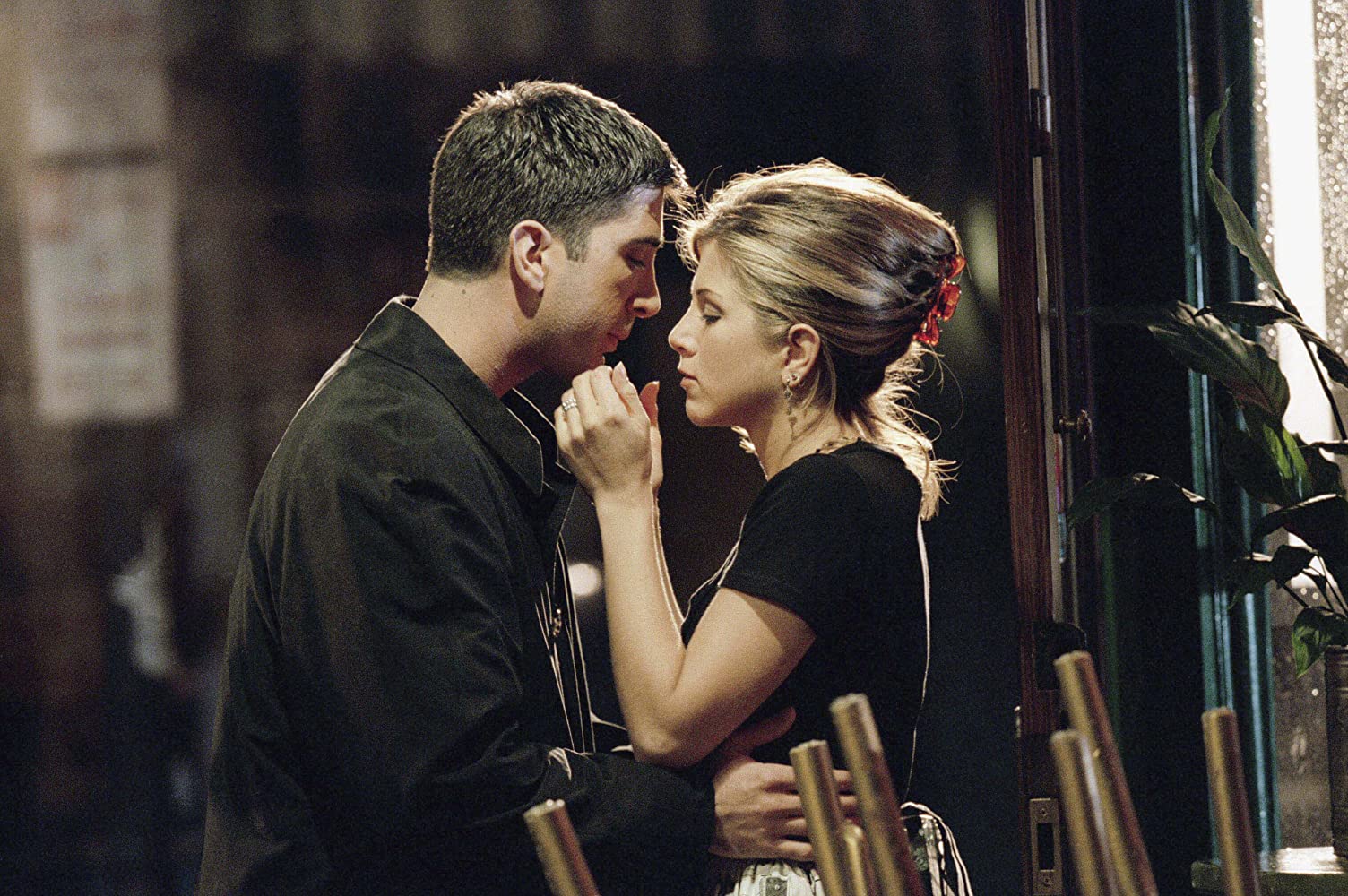 Escena de Friends; ¡Justo en el corazón! Jennifer Aniston y David Schwimmer no están saliendo