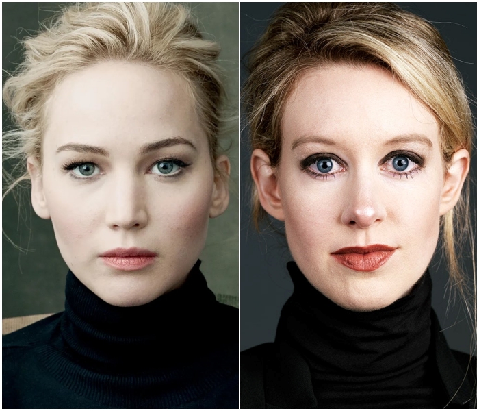 Jennifer Lawrence y Elizabeth Holmes