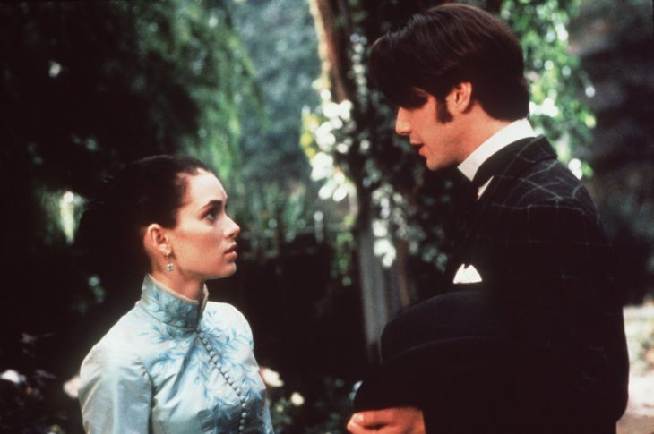 keanu reeves y winona ryder en la película de 1992 drácula de bram stocker
