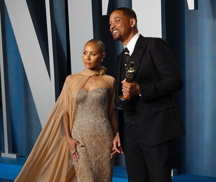 Jade Pinkett Smith y Will Smith en los Óscars 2022
