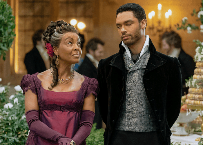 escena de la serie "Bridgerton"