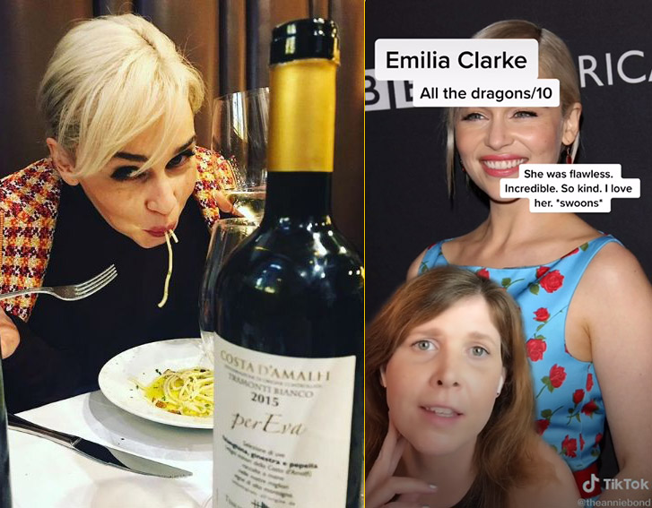 Emilia Clarke; Tiktoker que trabajó en restaurantes califica a los famosos que atendió