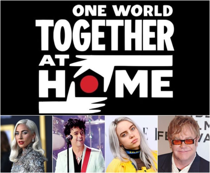 Poster oficial de One World Together at Home, concierto de Lady Gaga y la OMS