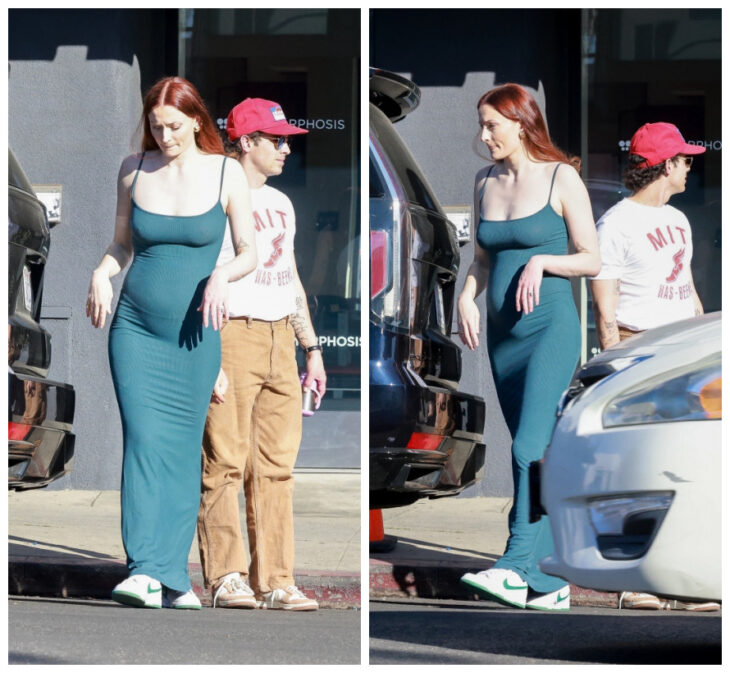 sophie turner fotografiada en la calle