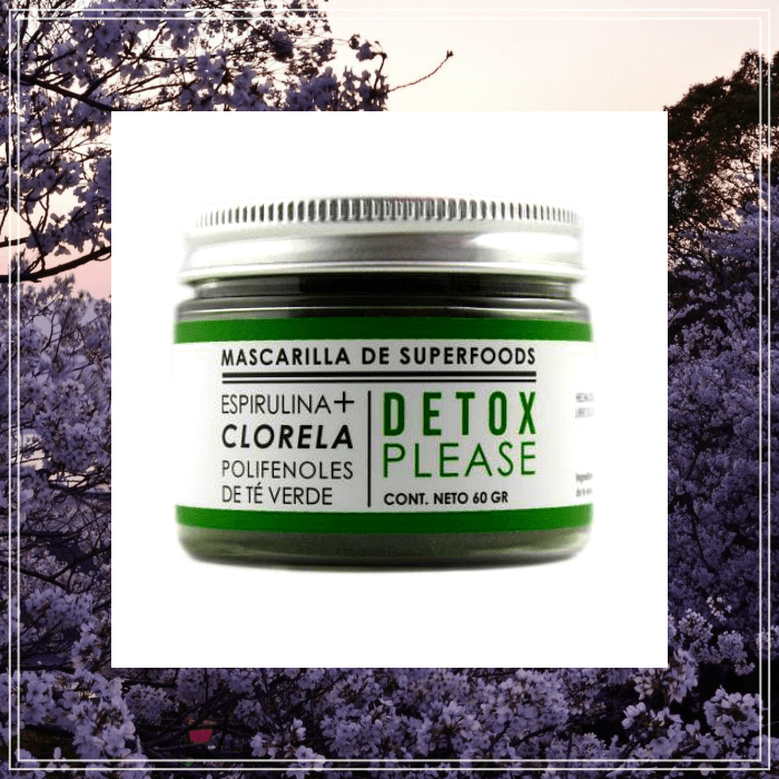 Mascarilla Facial de Superfoods Detox Please: Espirulina + Clorela